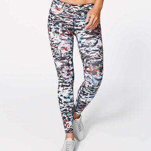 Lululemon Wunder Under Low Rise Tights Full On Luxtreme Culture Clash Multi 8